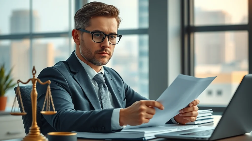 Family law attorney reviewing documents about dealing with high conflict divorce cases in professional office