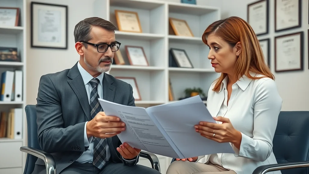 online divorce alternative - person reviewing digital divorce forms in a bright home office with coffee and natural lighting.