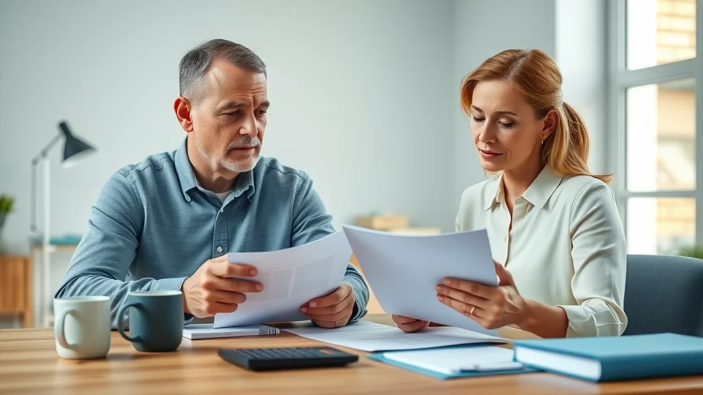 Thoughtful couple reviewing finances to understand how alimony is determined in family law