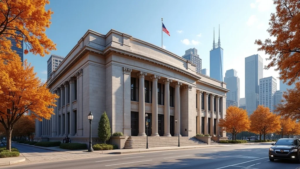 Illinois courthouse exterior on a sunny morning - legal separation in Illinois