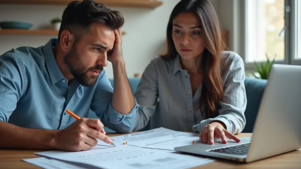 parent wants to move - Co-parents reviewing relocation notifications and custody paperwork